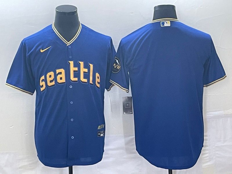 Mariners Blank Royal Nike 2023 City Connect Cool Base Jersey