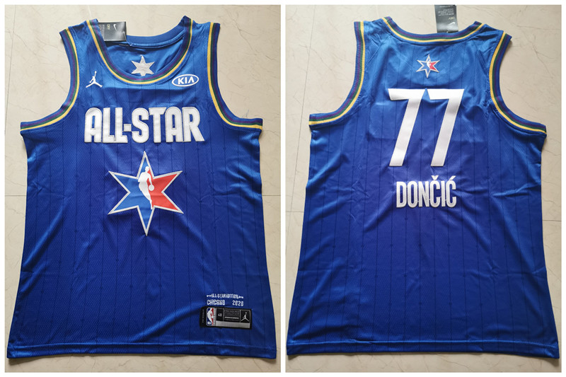 Mavericks 77 Luka Doncic Blue 2020 NBA All Star Jordan Brand Swingman Jersey
