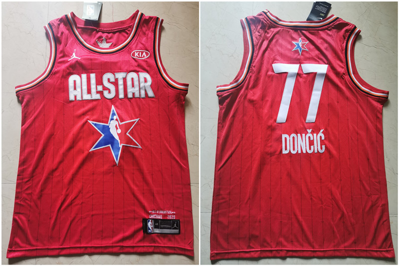 Mavericks 77 Luka Doncic Red 2020 NBA All Star Jordan Brand Swingman Jersey