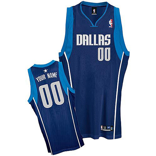 Mavericks Personalized Authentic Blue NBA Jersey