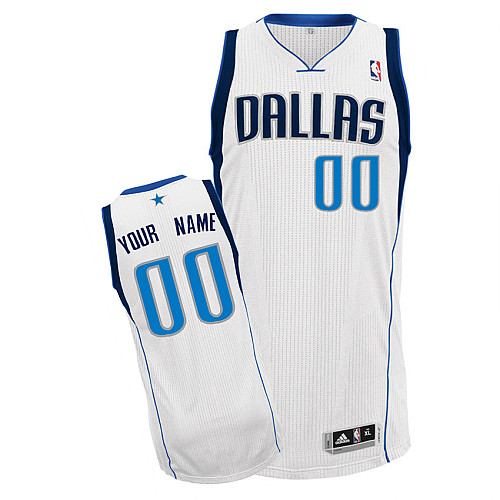 Mavericks Personalized Authentic White NBA Jersey