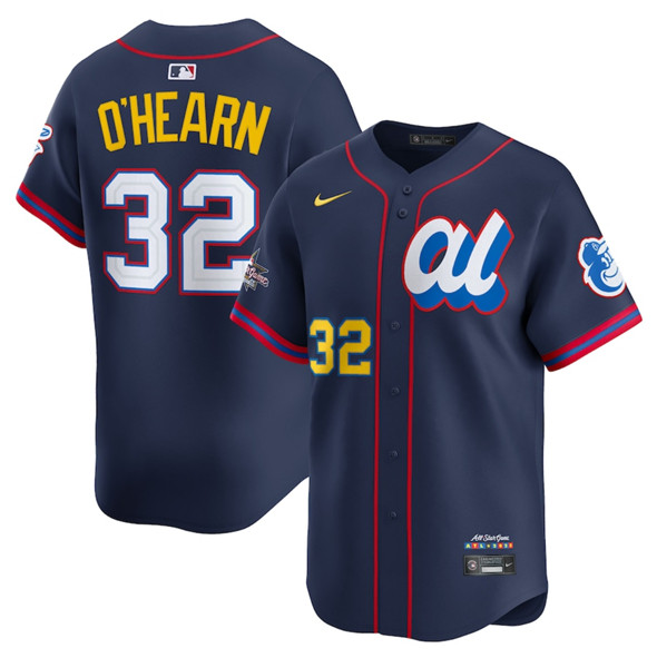 Men's American League 32 Ryan O'Hearn Navy 2025 All Star Edition Limited Stitched Baseball Jersey