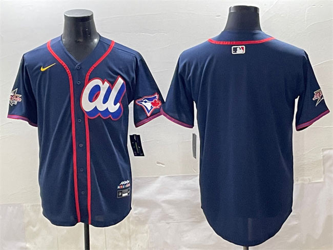 Men's American League Toronto Blue Jays Blank Navy 2025 All Star Edition Limited Stitched Baseball Jersey