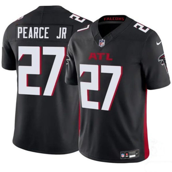 Men's Atlanta Falcons 27 James Pearce Jr Black 2025 Draft F.U.S.E. Vapor Untouchable Limited Football Stitched Jersey