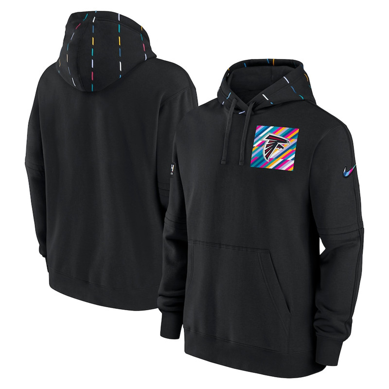 Men's Atlanta Falcons Nike Black 2023 NFL Crucial Catch Club Pullover Hoodie