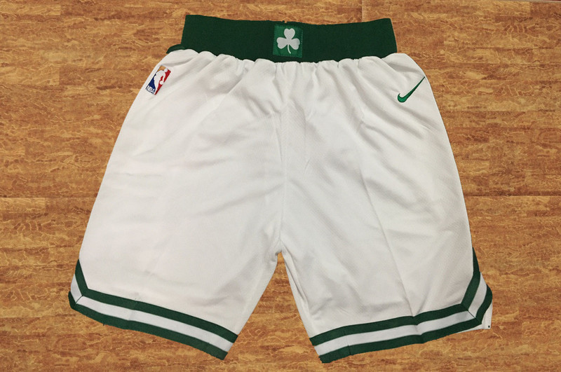 Men's Boston Celtics White  NBA Shorts