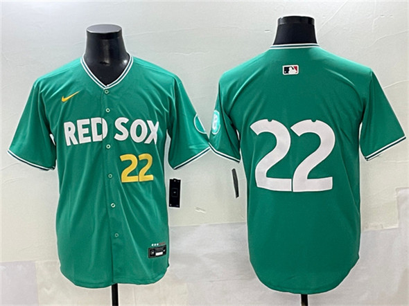 Men's Boston Red Sox 22 Garrett Whitlock Green 2025 City Connect Limited Stitched Baseball Jersey