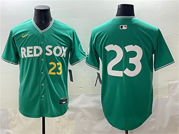 Men's Boston Red Sox 23 Romy González Green 2025 City Connect Limited Stitched Baseball Jersey