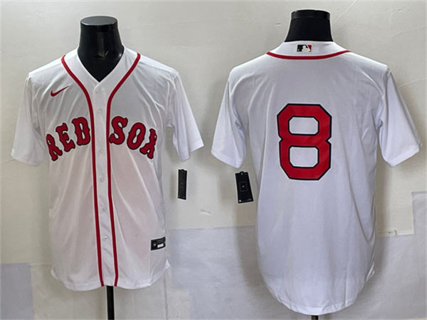 Men's Boston Red Sox 8 Carl Yastrzemski White Cool Base Stitched Baseball Jersey