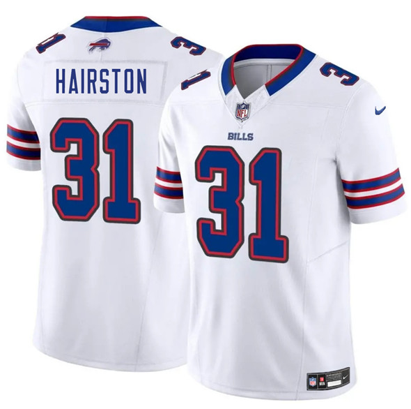 Men's Buffalo Bills 31 Maxwell Hairston White 2025 Draft F.U.S.E. Vapor Untouchable Limited Football Stitched Jersey