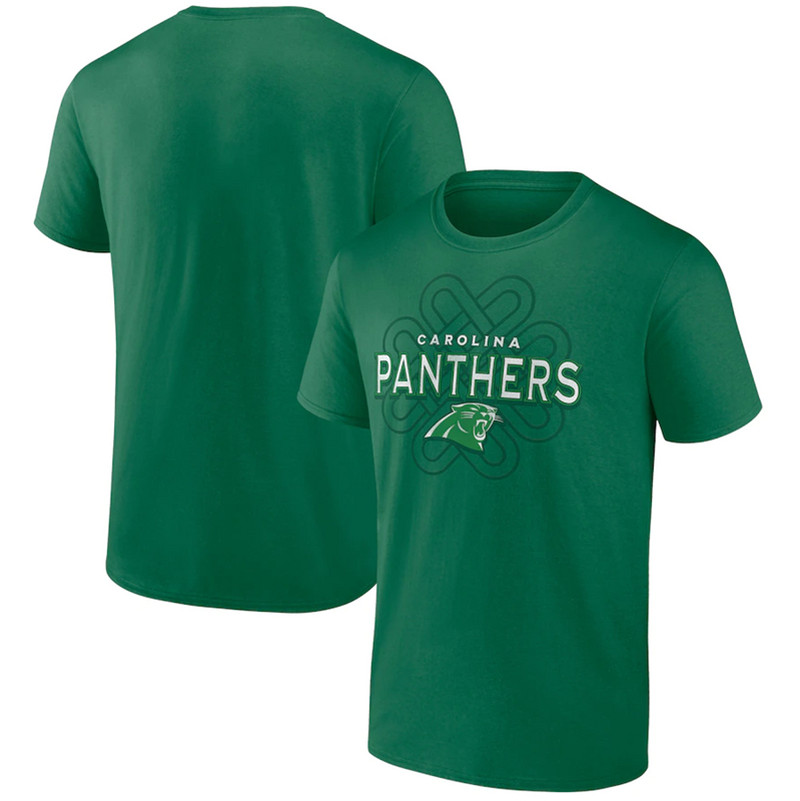 Men's Carolina Panthers Fanatics Branded Kelly Green Celtic Knot T Shirt