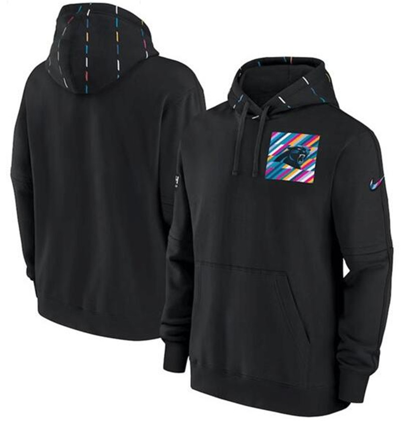 Men's Carolina Panthers Nike Black 2022 NFL Crucial Catch Therma Performance Pullover Hoodie