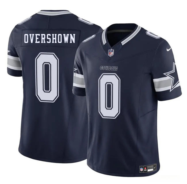 Men's Dallas Cowboys 0 DeMarvion Overshown Navy 2025 F.U.S.E. Draft Vapor Untouchable Limited Football Stitched Jersey