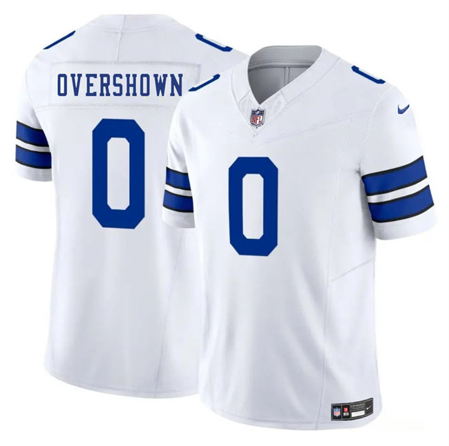 Men's Dallas Cowboys 0 DeMarvion Overshown White 2025 F.U.S.E. Vapor Untouchable Limited Football Stitched Jersey