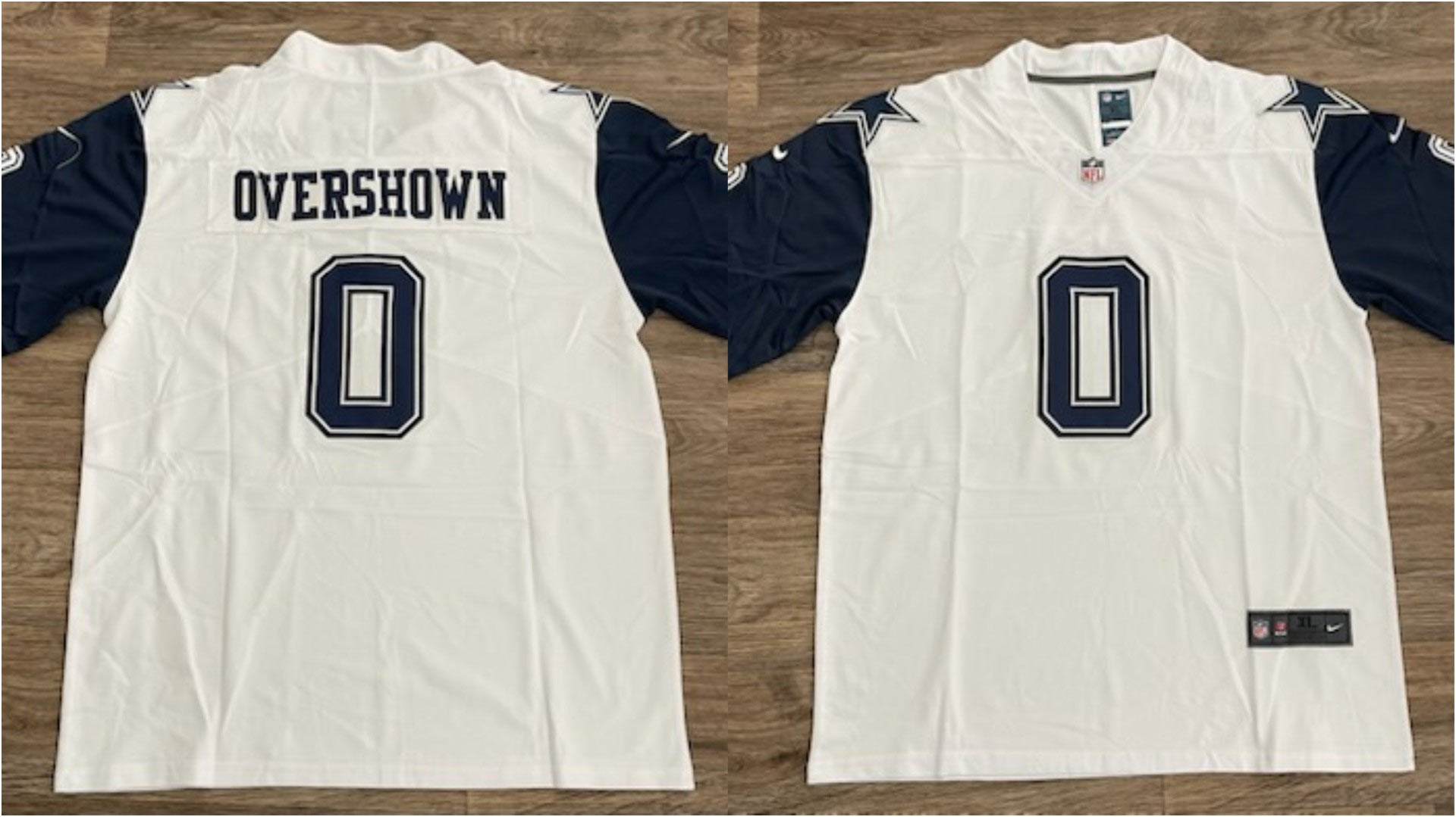 Men's Dallas Cowboys 0 DeMarvion Overshown White Vapor Untouchable Limited Stitched Football Jersey