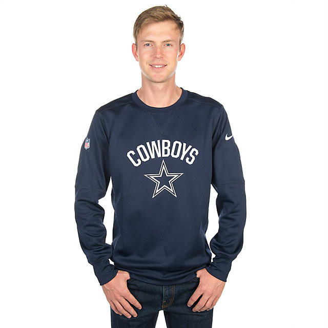 Men's Dallas Cowboys  Navy Sideline Circuit Performance Sweatshirt