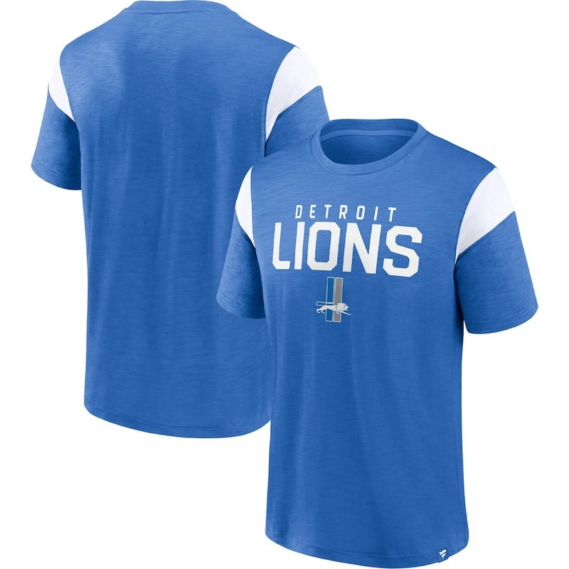 Men's Detroit Lions Fanatics Branded Blue Home Stretch Team T Shirt