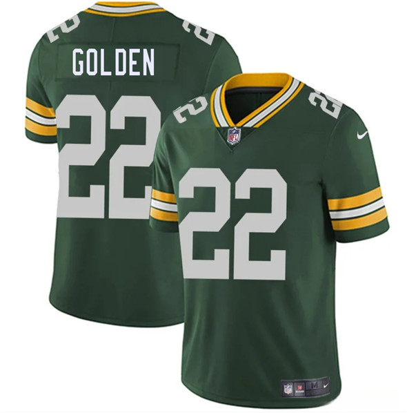 Men's Green Bay Packers 22 Matthew Golden Green 2025 Vapor Untouchable Limited Football Stitched Jersey