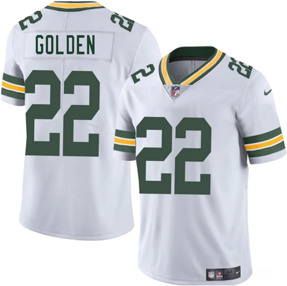 Men's Green Bay Packers 22 Matthew Golden White 2025 Vapor Untouchable Limited Football Stitched Jersey