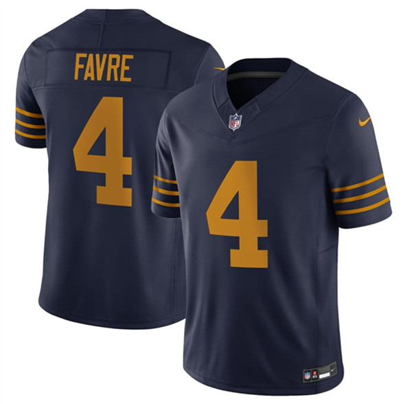 Men's Green Bay Packers 4 Brett Favre Navy The 1923 Classic Vapor F.U.S.E. Limited Football Stitched Jersey