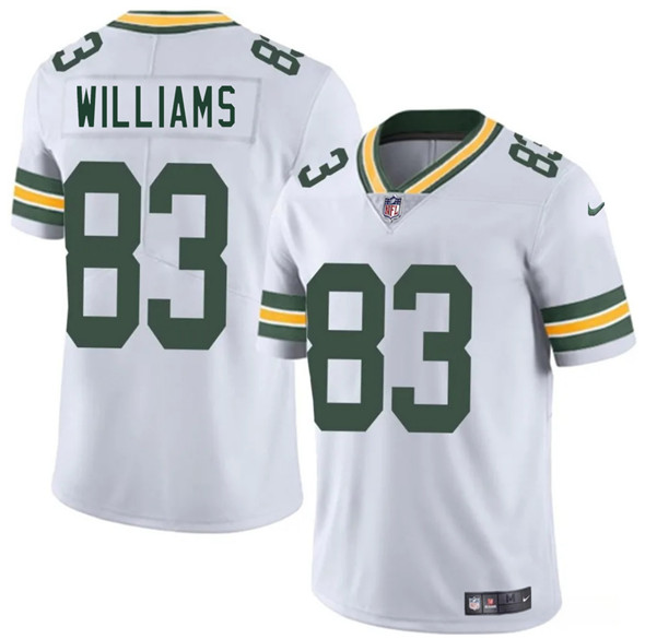 Men's Green Bay Packers 83 Savion Williams White 2025 Draft Vapor Untouchable Limited Football Stitched Jersey