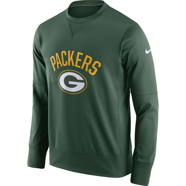 Men's Green Bay Packers  Green Sideline Circuit Performance Sweatshirt