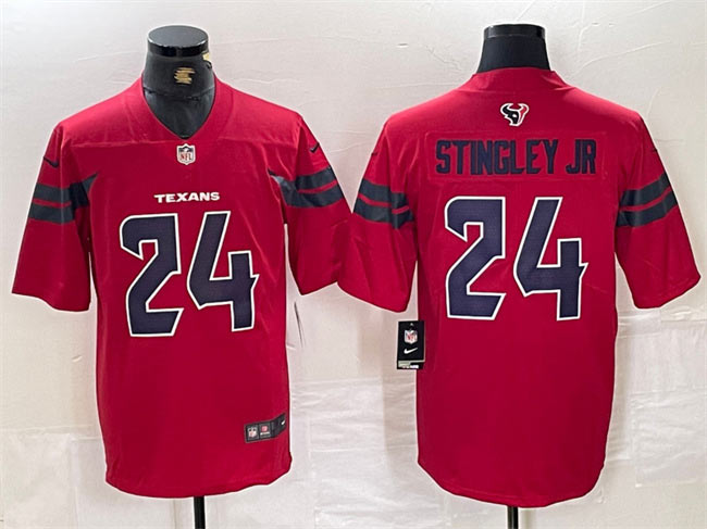 Men's Houston Texans 24 Derek Stingley Jr. Red Vapor Untouchable Football Stitched Jersey