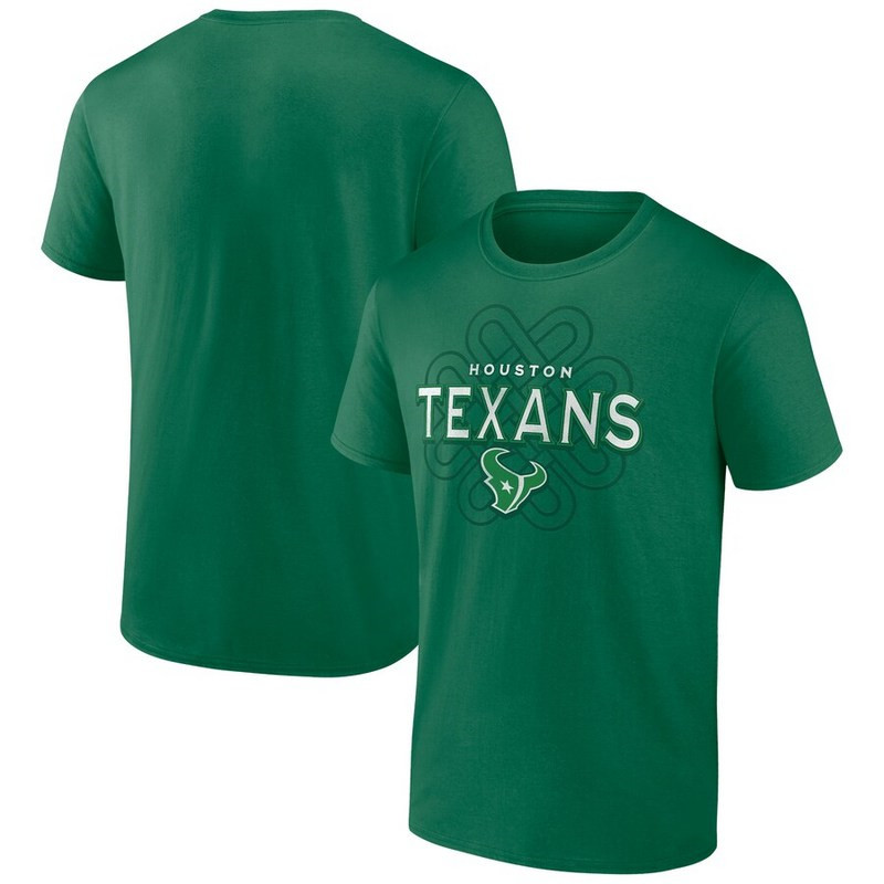 Men's Houston Texans Fanatics Branded Kelly Green Celtic Knot T Shirt
