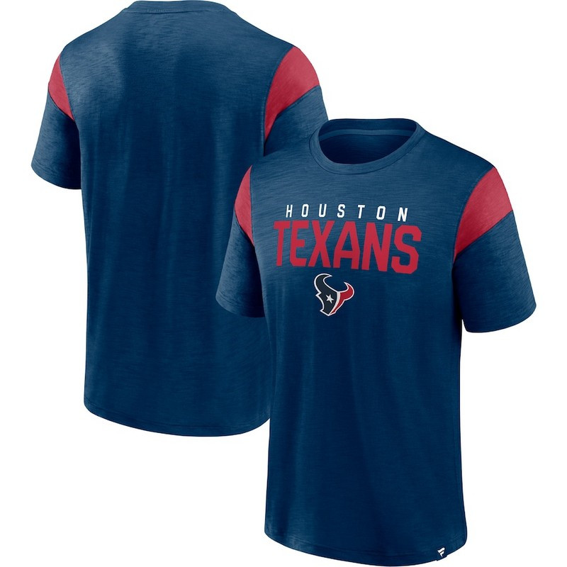 Men's Houston Texans Fanatics Branded Navy Home Stretch Team T Shirt
