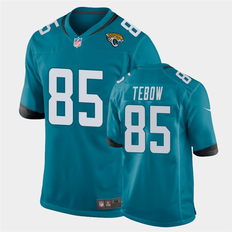 Men's Jacksonville Jaguars 85 Tim Tebow Teal Jersey