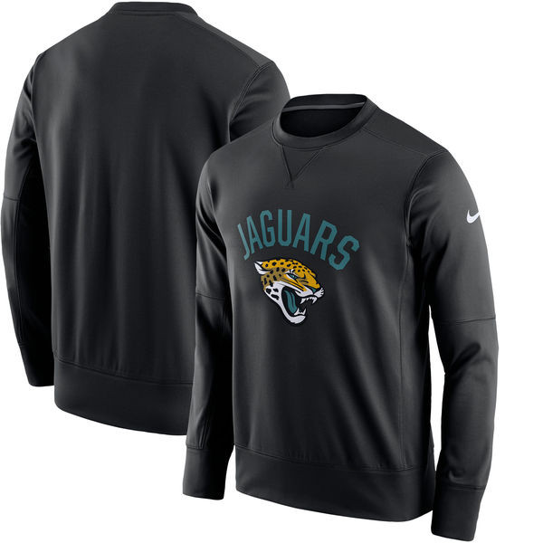 Men's Jacksonville Jaguars  Black Sideline Circuit Performance Sweatshirt