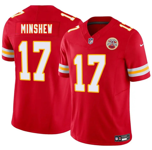 Men's Kansas City Chiefs 17 Gardner Minshew Red 2025 F.U.S.E. Vapor Untouchable Limited Football Stitched Jersey