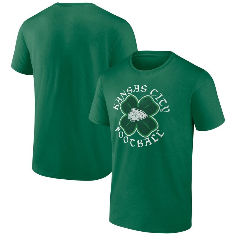 Men's Kansas City Chiefs Fanatics Branded Kelly Green St. Patrick's Day Celtic T Shirt