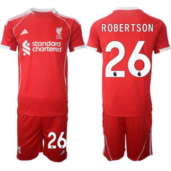 Men's Liverpool 26 robertson 2025 Red Home Soccer Jersey Suit