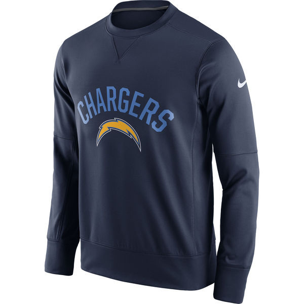 Men's Los Angeles Chargers  Navy Sideline Circuit Performance Sweatshirt