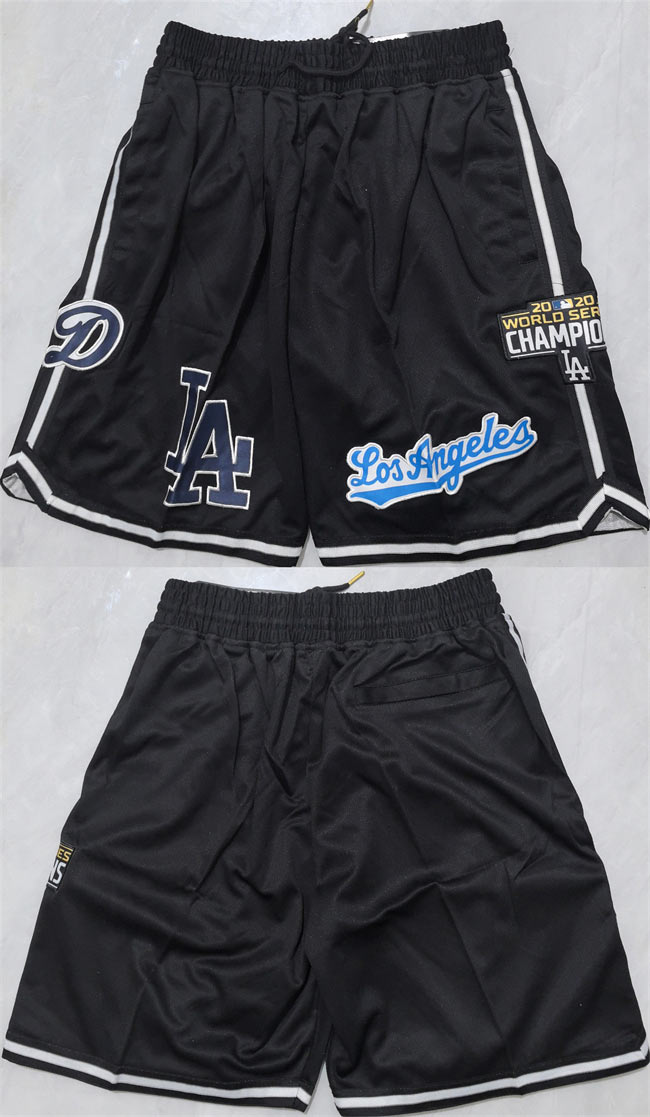 Men's Los Angeles Dodgers Black Shorts (Run Small)