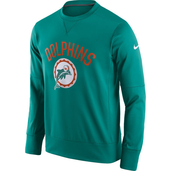 Men's Miami Dolphins  Aqua Circuit Alternate Sideline Performance Sweatshirt