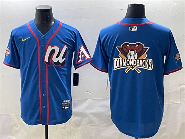 Men's National League Arizona Diamondbacks Team Big Logo Blue 2025 All Star Edition Limited Stitched Baseball Jersey