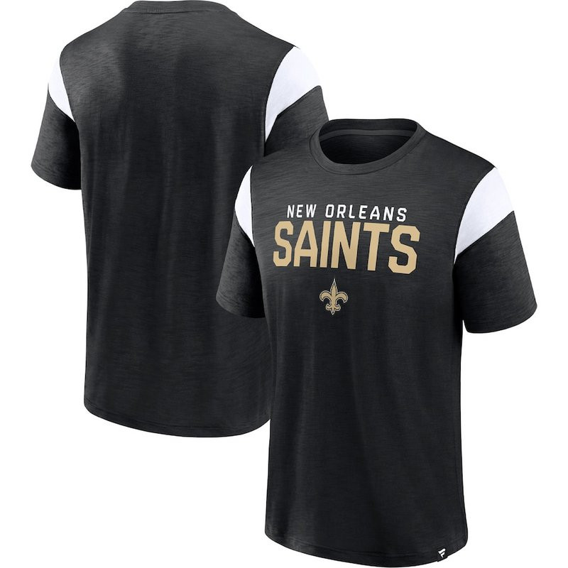 Men's New Orleans Saints Fanatics Branded Black Home Stretch Team T Shirt