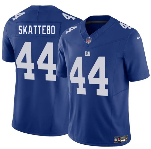 Men's New York Giants 44 Cam Skattebo Blue 2025 Draft F.U.S.E. Vapor Untouchable Limited Football Stitched Jersey