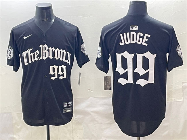 Men's New York Yankees 99 Aaron Judge Black 'Gothic Legacy Edition' Vapor Premier Limited Stitched Baseball Jersey