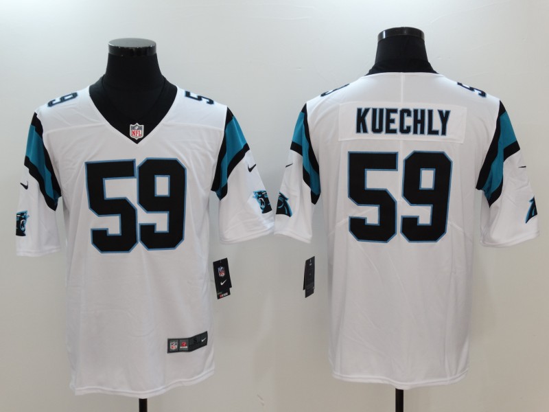 Men's  Carolina Panthers #59 Luke Kuechly White 2017 Vapor Untouchable Limited Stitched Jersey