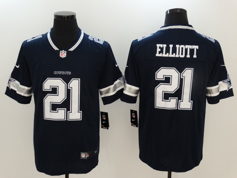 Men's  Dallas cowboys #21 Ezekiel Elliott Blue 2017 Vapor Untouchable Limited Jersey