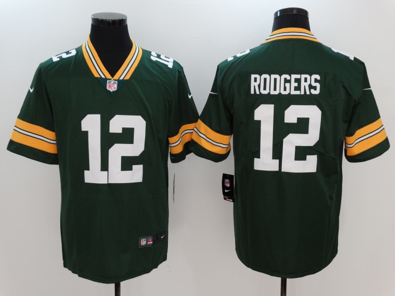 Men's  Green Bay Packers #12 Aaron Rodgers Green 2017 Vapor Untouchable Limited Stitched Jersey
