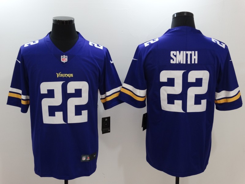 Men's  Minnesota Vikings #22 Harrison Smith Purple 2017 Vapor Untouchable Limited Stitched Jersey