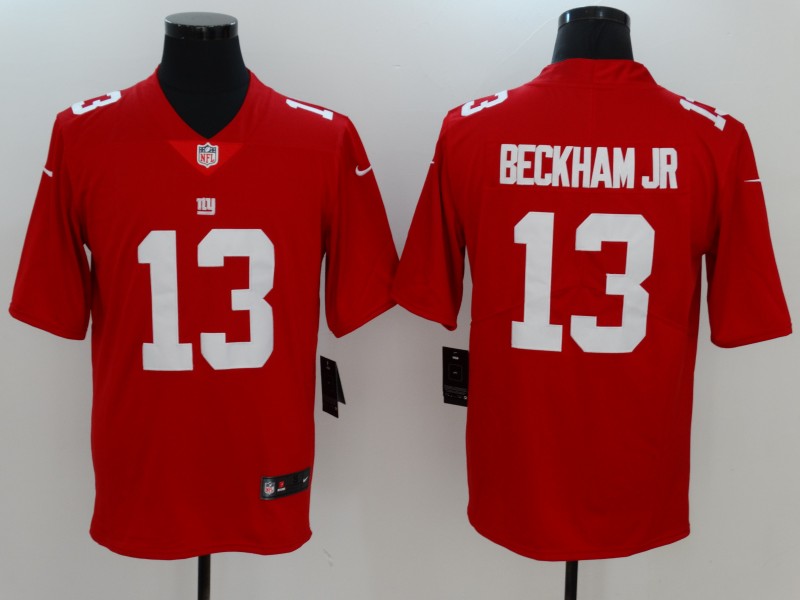 Men's  New York Giants #13 Odell Beckham Jr Red 2017 Vapor Untouchable Limited Stitched Jersey