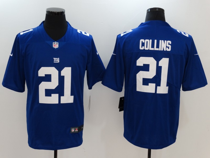 Men's  New York Giants #21 Landon Collins Blue 2017 Vapor Untouchable Limited Stitched Jersey