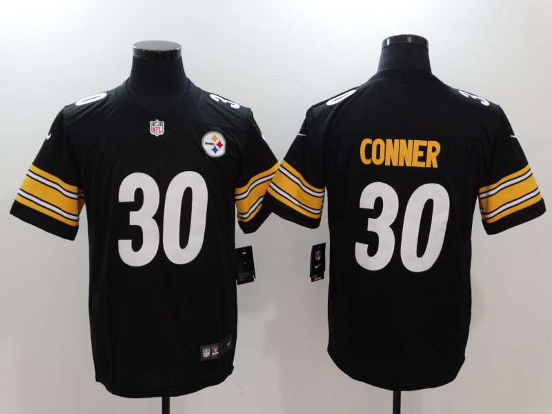 Men's  Pittsburgh Steelers #30 James Conner Black 2017 Vapor Untouchable Limited Stitched Jersey