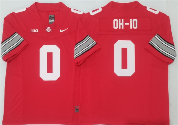Men's Ohio State Buckeyes 0 OH IO Red 2025 F.U.S.E. Limited Stitched Jersey