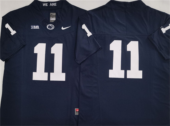 Men's Penn State Nittany Lions 11 Abdul Carter Navy 2024 F.U.S.E. No Name Stitched Jersey